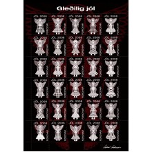 2008. Færøerne - Juleark - Ufoldet - Engle.